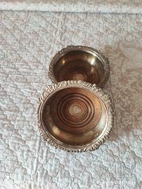 coppia di svuotatasche argentate