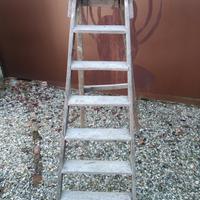 scale da imbianchino in legno, vintage 