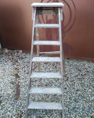 scale da imbianchino in legno, vintage 