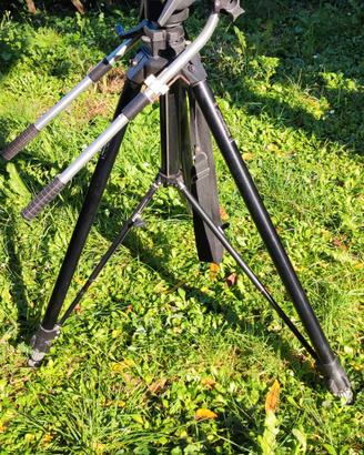 treppiede Manfrotto con testa fluida
