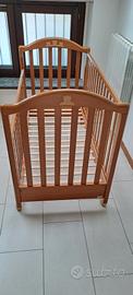 lettino mibb in legno con doghe