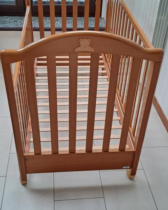 lettino mibb in legno con doghe