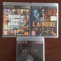GTA 5 + L.A. NOIRE + Skyrim per Ps3