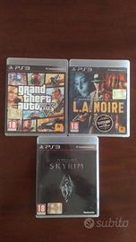 GTA 5 + L.A. NOIRE + Skyrim per Ps3