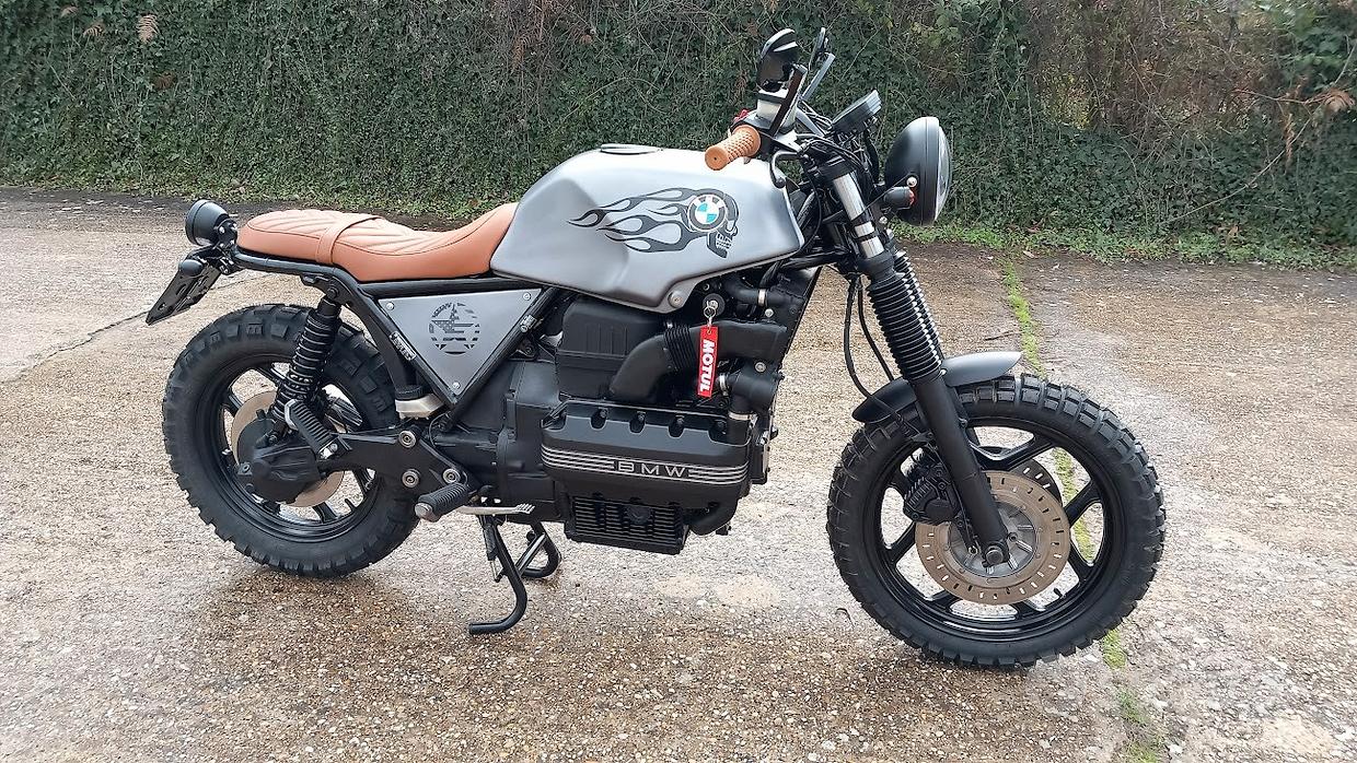 CONTACHILOMETRI MOTO BMW Cafè Racer Scrambler Meccanico con Spie