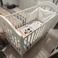 culla lettino materasso e corredino 