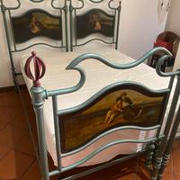 letto antico in ferro battuto