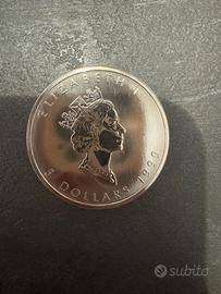 Canada 5 dollari 1999 Foglia d’acero FDC