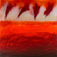 Quadro in acrilico a colori su tela con telaio