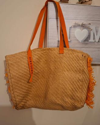 Borsa Mare L'Erbolario in Paglia Intrecciata 