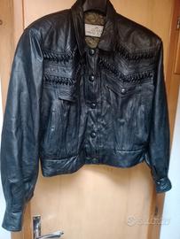 giubbotto donna pelle morbida, spalline taglia m