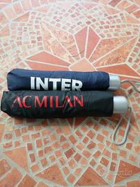 DUE Mini Ombrelli AC MILAN e FC INTER 