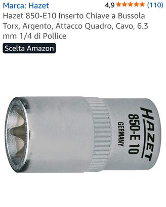 Bussola torx E10 Hazet