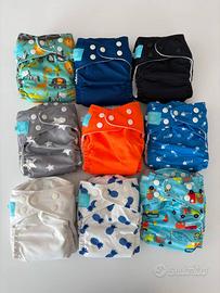 Set 9 pannolini lavabili Charlie Banana micropile