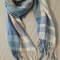 Sciarpa morbida azzurra 