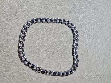 Braccialetto a catena colore argento – 21 cm