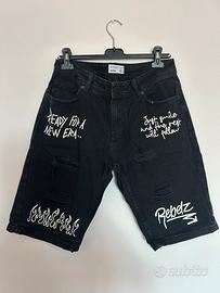 Pantaloncini Jeans terranova neri