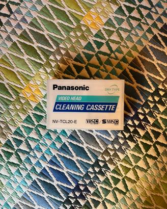 Panasonic cassetta pulizia testine VHS C S VHS C