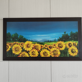 Quadro con girasoli