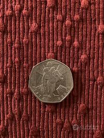 Rara moneta da 50 pence, 2006, molto significativa
