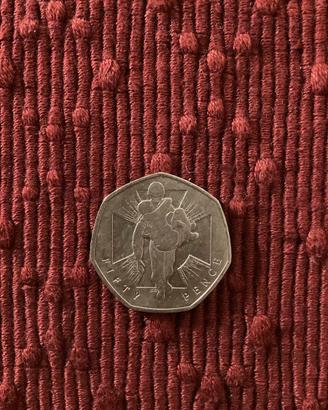 Rara moneta da 50 pence, 2006, molto significativa