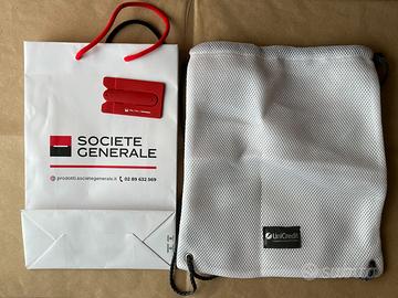 Gadget bancari Borsa Unicredit e Societe Generale