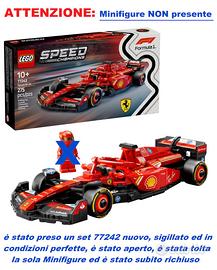 LEGO F1 77242 - Ferrari SF-24 SENZA Minifigure NUO