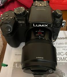 Mirrorless Panasonic gh3 + obiettivo pana 45/150