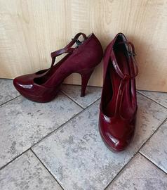 Decolté con tacco rosse Donna