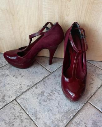 Decolté con tacco rosse Donna