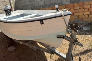 Barca Lancia 4,20 mt con motore Mariner 15CV 4T