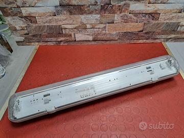 Plafoniera Stagna + Tubo LED 60 cm