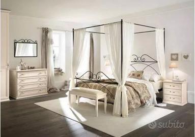 Letto a Baldacchino in ferro battuto Sabrina