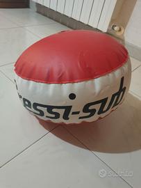 Boa pallone da sub Cressi Sub bianco rosso nero