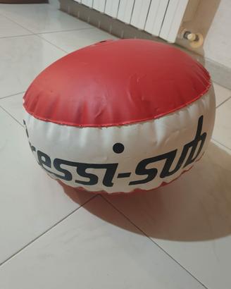 Boa pallone da sub Cressi Sub bianco rosso nero