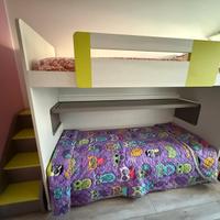 Letto a castello scorrevole