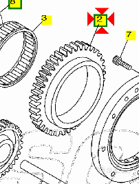 -Ingranaggio folle Yamaha Bulldog 1100 5EL15517110