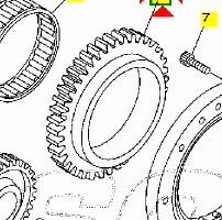 -Ingranaggio folle Yamaha Bulldog 1100 5EL15517110