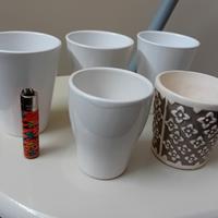 Set sottovaso per mini orchidea/piante grasse 