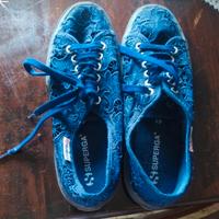 Superga in pizzo colore blu nr 41