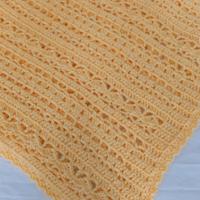 Copertina gialla neonati uncinetto 