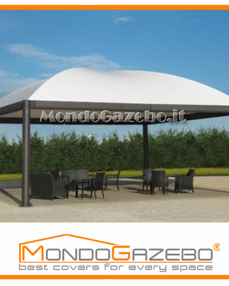 Gazebo Sun Pluvio Pagoda grondaie certificato 3x3