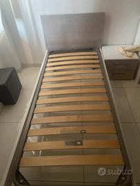 Letto singolo con rete ortopedica - Ottim  stato