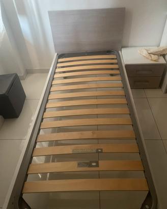 Letto singolo con rete ortopedica - Ottim  stato