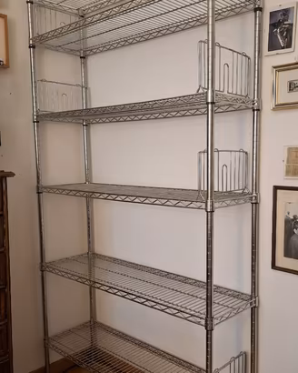 Libreria Acciaio Cromato VICEVERSA Origina