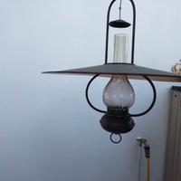 lampadario in rame stile west 