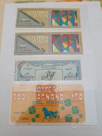 Biglietti lotterie nazionali italiane 