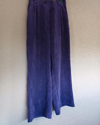 pantaloni velluto donna Bershka