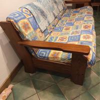 Divano 3 posti in legno