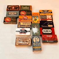 Set 17 lamette da barba Vintage 